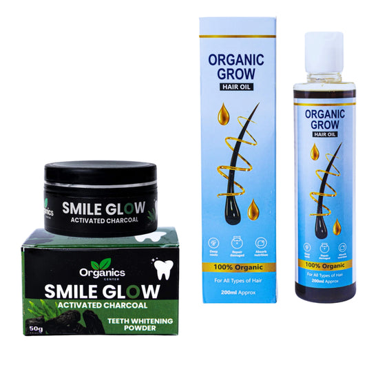 Teeth Whitening + Hair Oil Combo